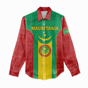 Support the Lions of Chinguetti - Mauritania Football Women Casual Shirt