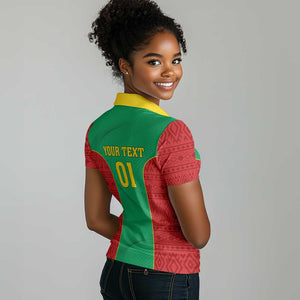 Support the Lions of Chinguetti - Mauritania Football Women Polo Shirt