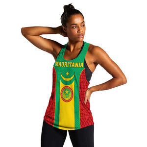 Support the Lions of Chinguetti - Mauritania Football Women Racerback Tank