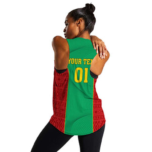 Support the Lions of Chinguetti - Mauritania Football Women Racerback Tank