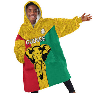 Guinea Football KId Wearable Blanket Hoodie Come On Syli National