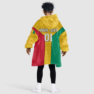 Guinea Football KId Wearable Blanket Hoodie Come On Syli National