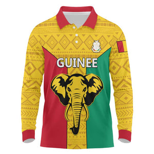 Guinea Football Long Sleeve Polo Shirt Come On Syli National