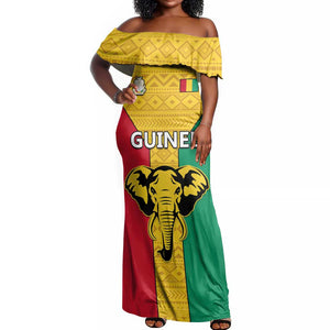 Guinea Football Off Shoulder Maxi Dress Come On Syli National