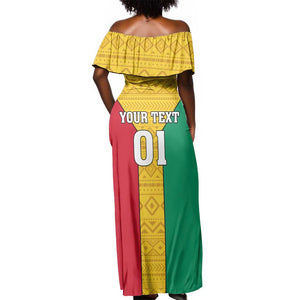 Guinea Football Off Shoulder Maxi Dress Come On Syli National