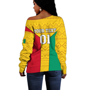 Guinea Football Off Shoulder Sweater Come On Syli National