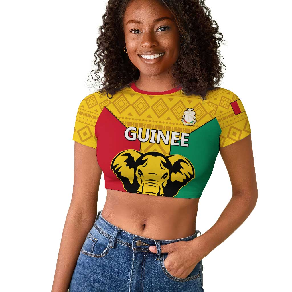 Guinea Football Raglan Cropped T shirt Come On Syli National