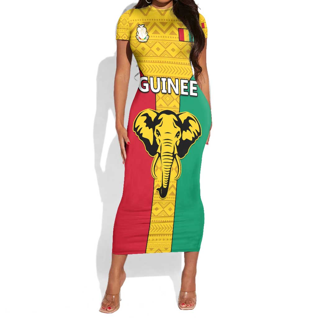 Guinea Football Short Sleeve Bodycon Dress Come On Syli National