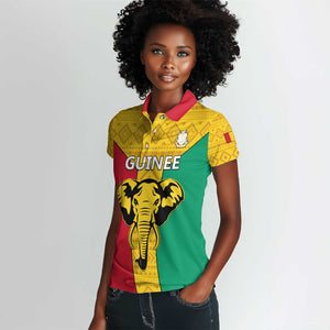 Guinea Football Women Polo Shirt Come On Syli National