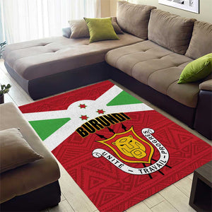 Burundi Area Rug Coat Of Arms African Pattern