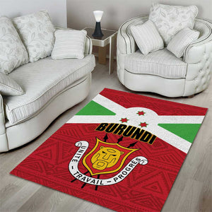 Burundi Area Rug Coat Of Arms African Pattern