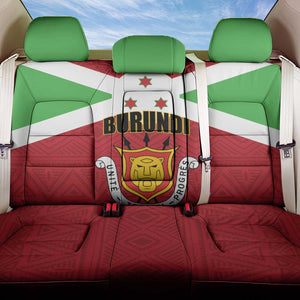 Burundi Back Car Seat Cover Coat Of Arms African Pattern