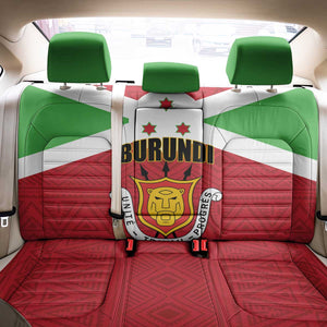 Burundi Back Car Seat Cover Coat Of Arms African Pattern