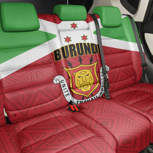 Burundi Back Car Seat Cover Coat Of Arms African Pattern