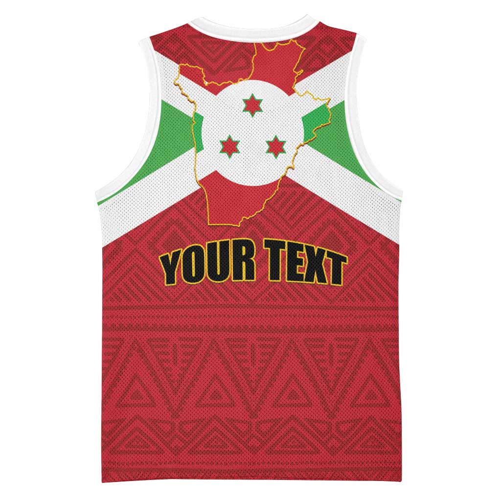 Personalized Burundi Basketball Jersey Coat Of Arms African Pattern LT01