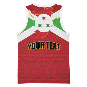 Personalized Burundi Basketball Jersey Coat Of Arms African Pattern LT01