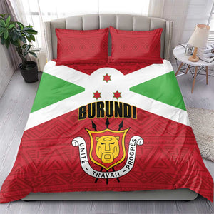 Burundi Bedding Set Coat Of Arms African Pattern