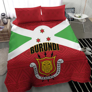 Burundi Bedding Set Coat Of Arms African Pattern