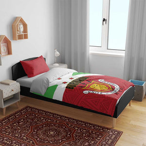 Burundi Bedding Set Coat Of Arms African Pattern