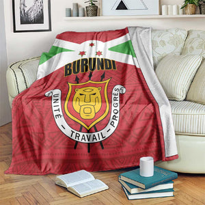 Burundi Blanket Coat Of Arms African Pattern