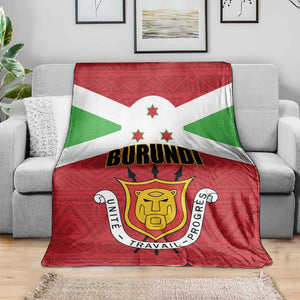 Burundi Blanket Coat Of Arms African Pattern