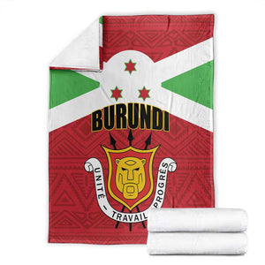 Burundi Blanket Coat Of Arms African Pattern