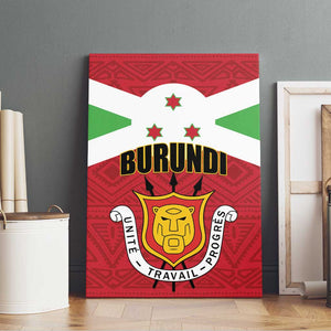 Burundi Canvas Wall Art Coat Of Arms African Pattern