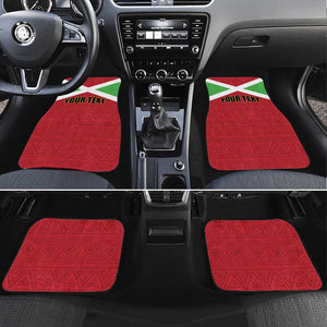 Burundi Car Mats Coat Of Arms African Pattern