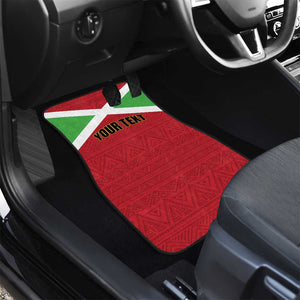 Burundi Car Mats Coat Of Arms African Pattern