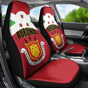 Burundi Car Seat Cover Coat Of Arms African Pattern