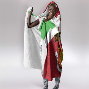 Burundi Hooded Blanket Coat Of Arms African Pattern