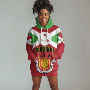 Personalized Burundi Hoodie Dress Coat Of Arms African Pattern