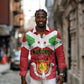 Personalized Burundi Long Sleeve Button Shirt Coat Of Arms African Pattern