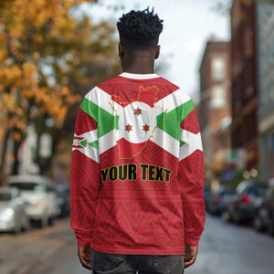 Personalized Burundi Long Sleeve Shirt Coat Of Arms African Pattern LT01