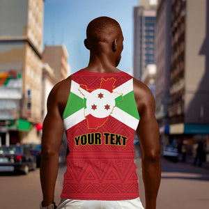 Personalized Burundi Men Tank Top Coat Of Arms African Pattern