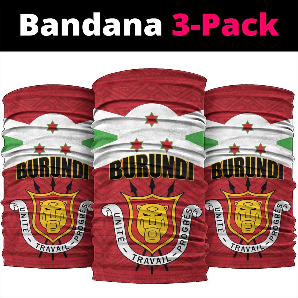 Burundi Neck Gaiter Coat Of Arms African Pattern LT01