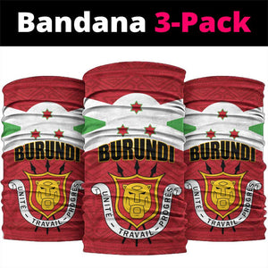 Burundi Neck Gaiter Coat Of Arms African Pattern LT01