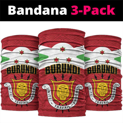 Burundi Neck Gaiter Coat Of Arms African Pattern LT01