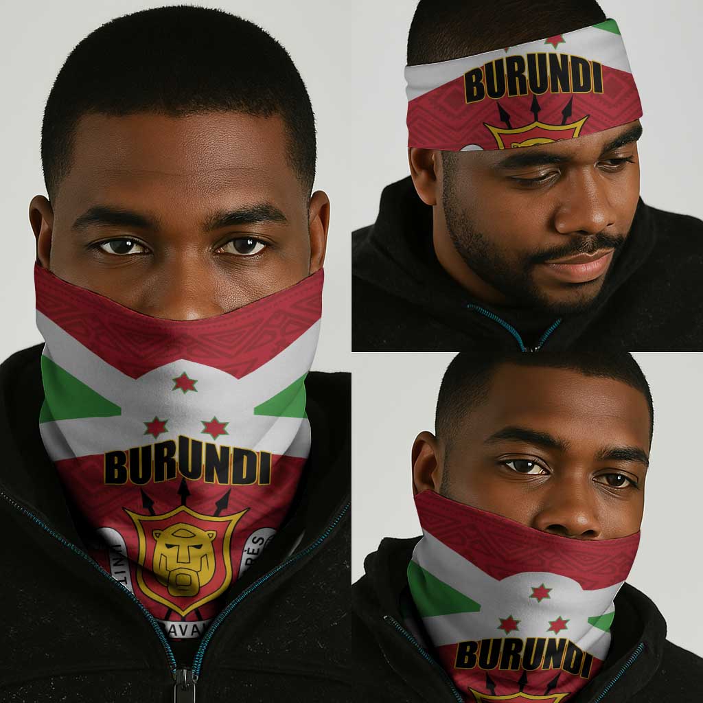 Burundi Neck Gaiter Coat Of Arms African Pattern LT01