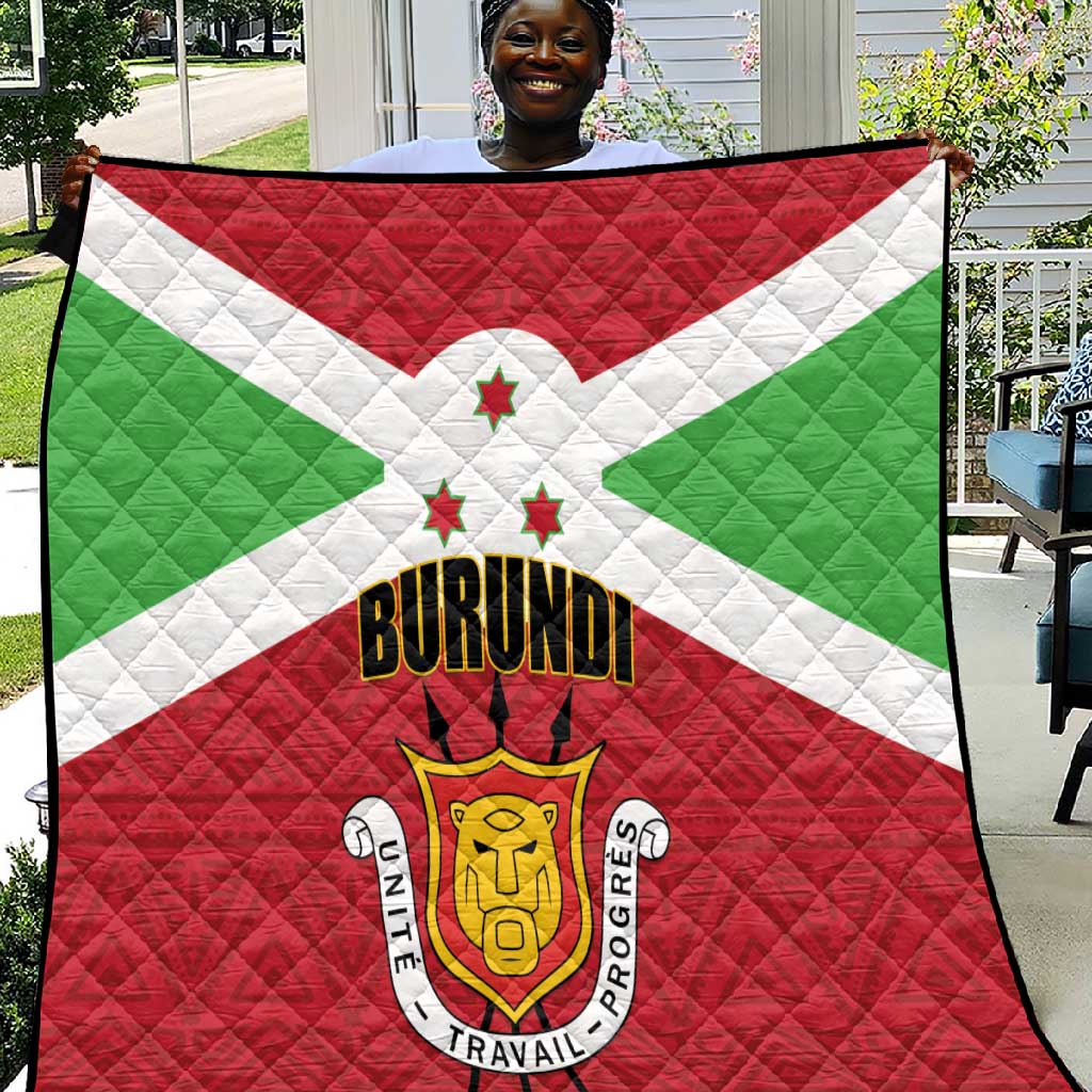 Burundi Quilt Coat Of Arms African Pattern