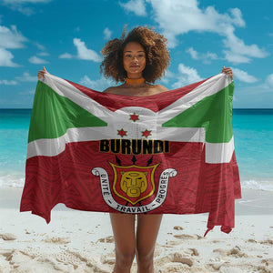 Burundi Sarong Coat Of Arms African Pattern