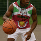 Personalized Burundi Sleeveless Hoodie Coat Of Arms African Pattern - African Pride