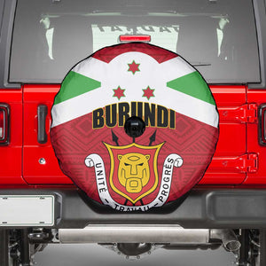 Burundi Spare Tire Cover Coat Of Arms African Pattern