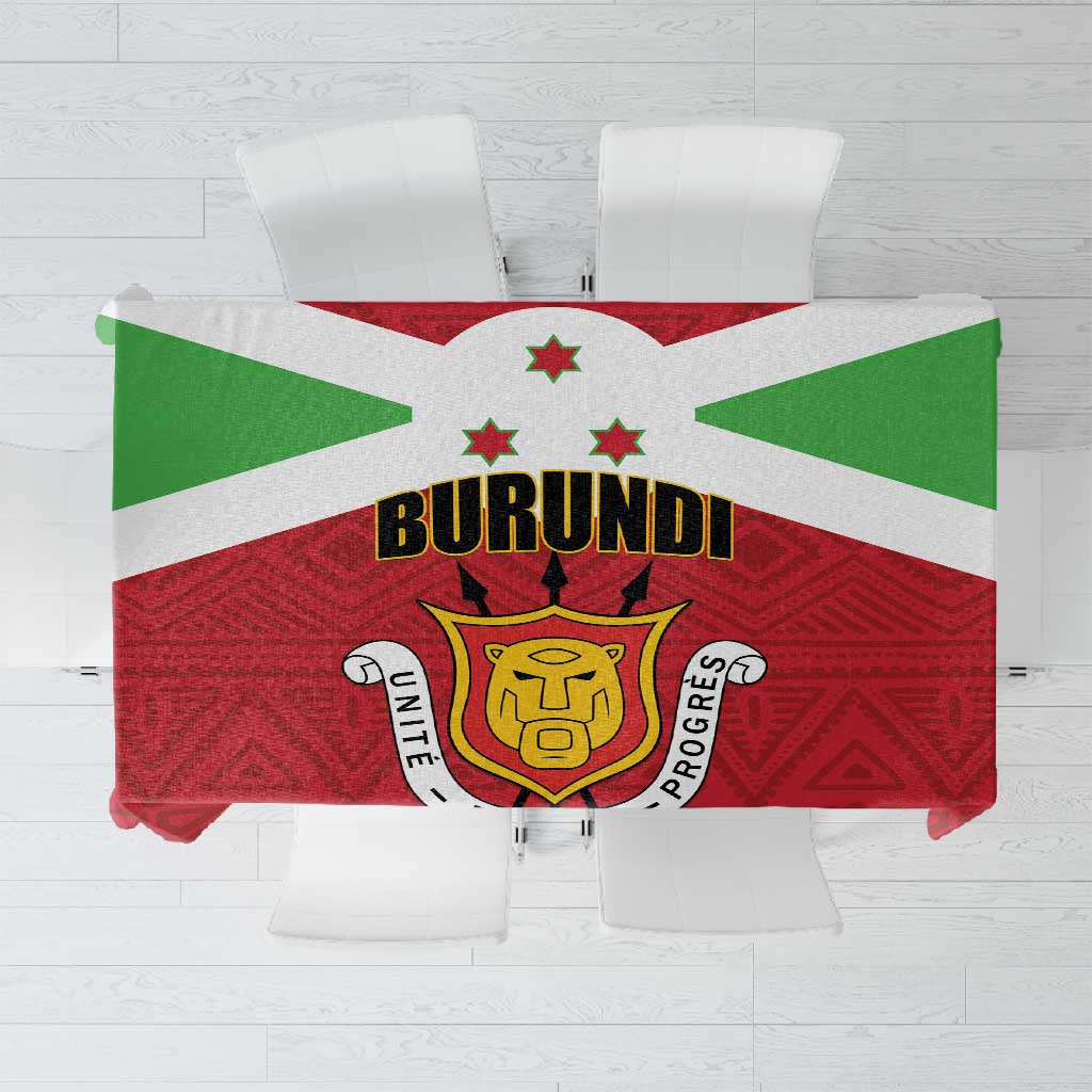 Burundi Tablecloth Coat Of Arms African Pattern