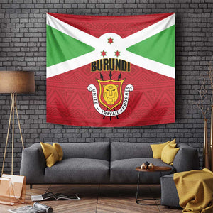 Burundi Tapestry Coat Of Arms African Pattern