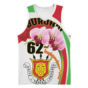 Personalized Burundi Independence Day Basketball Jersey Coat Of Arms Bujumbura Flower LT01