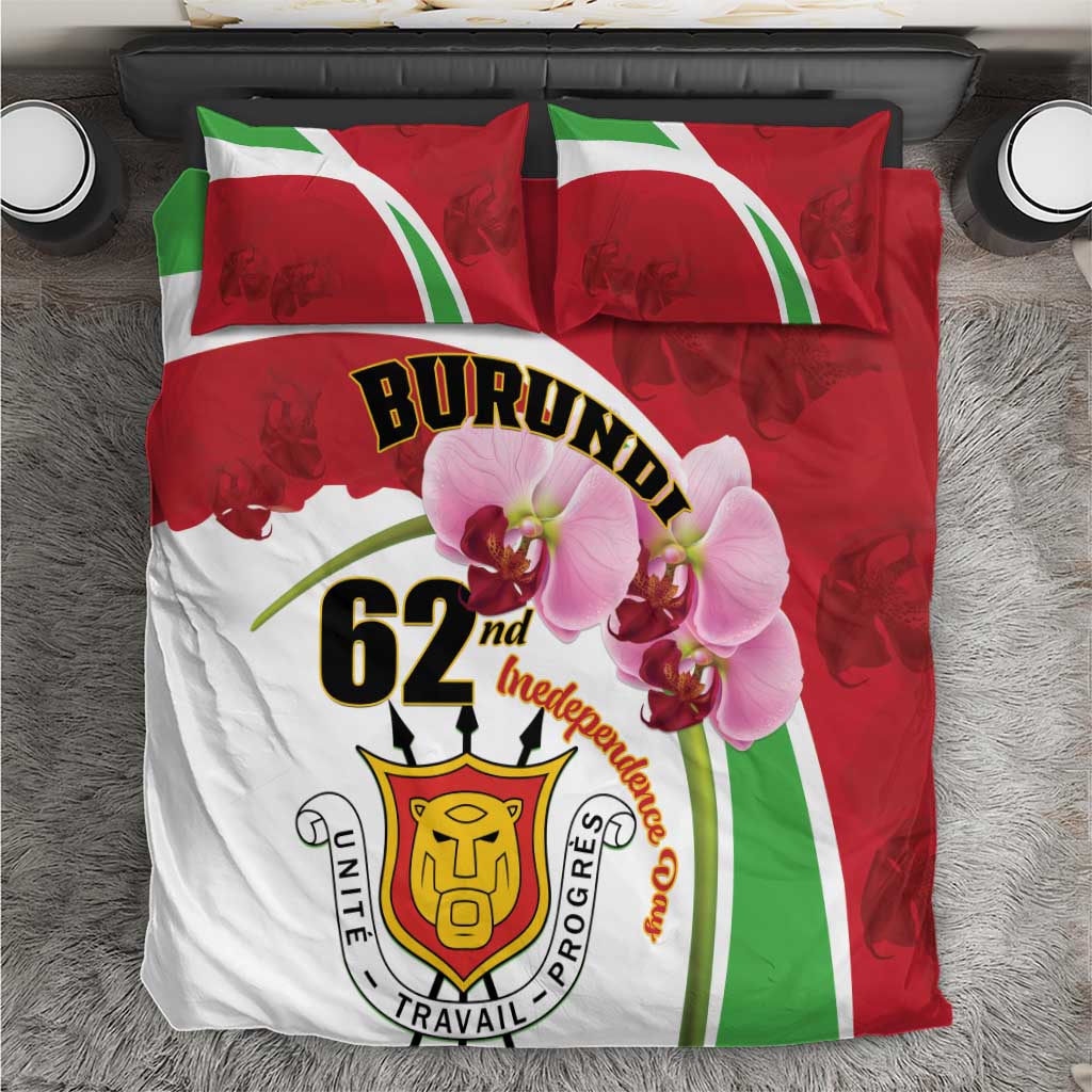 Burundi Independence Day Bedding Set Coat Of Arms Bujumbura Flower