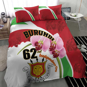 Burundi Independence Day Bedding Set Coat Of Arms Bujumbura Flower