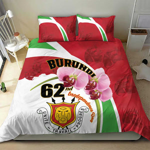 Burundi Independence Day Bedding Set Coat Of Arms Bujumbura Flower