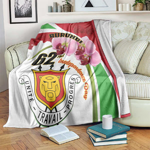 Burundi Independence Day Blanket Coat Of Arms Bujumbura Flower